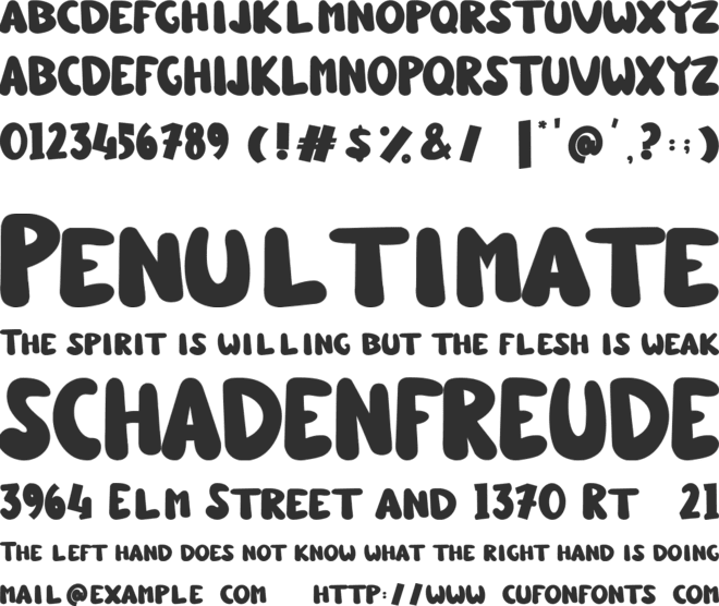 Classic Christmas font preview