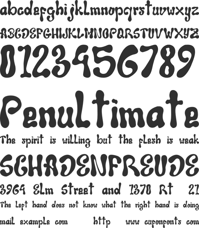 Wakaba font preview