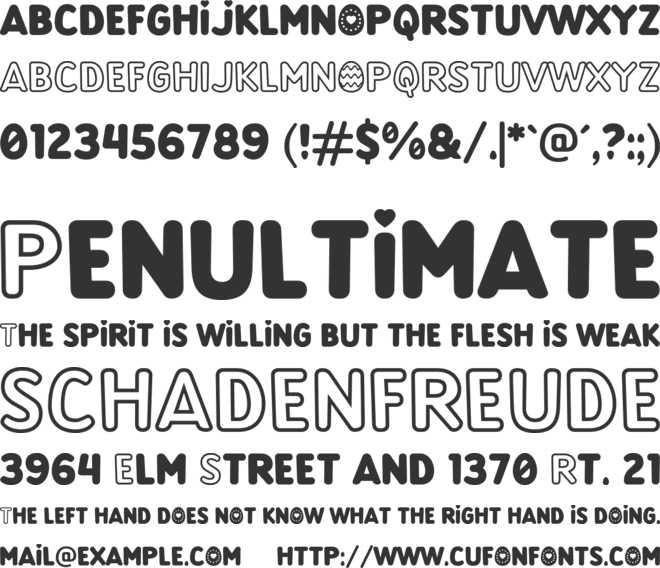 Easterboost font preview