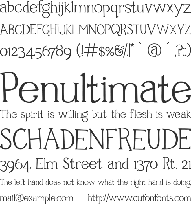George IV font preview