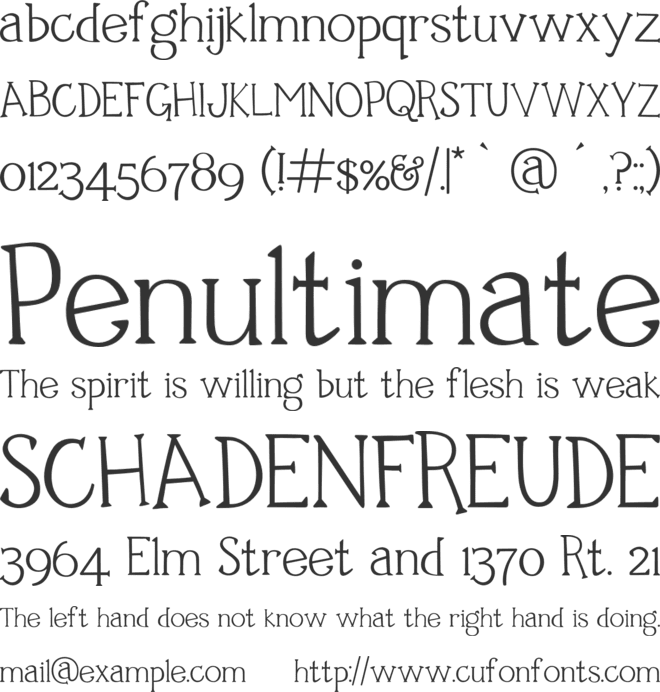 George IV font preview