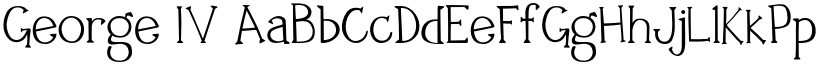 George IV font