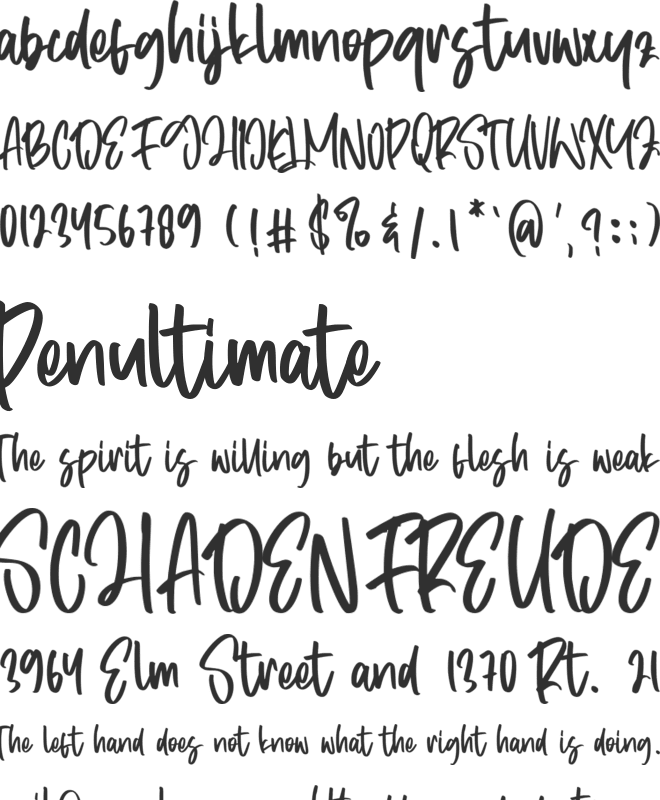 Hitherto font preview