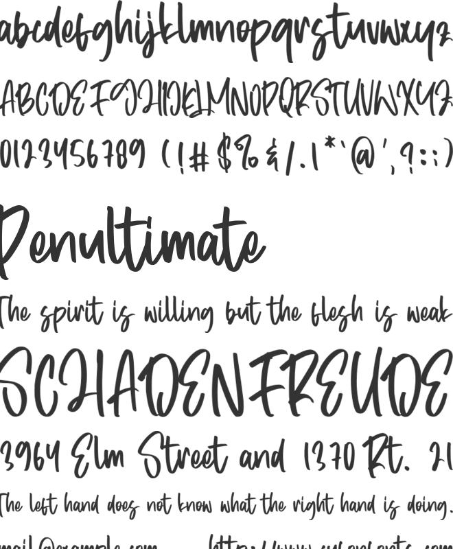 Hitherto font preview