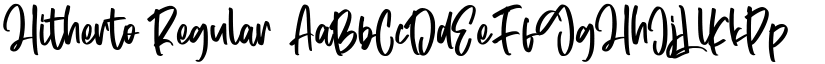 Hitherto font download