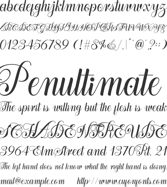 Batique Madrem font preview