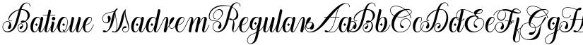 Batique Madrem Regular font