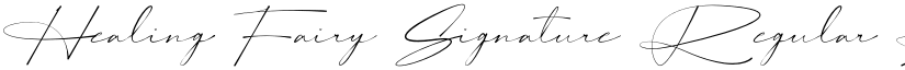 Healing Fairy Signature Regular font