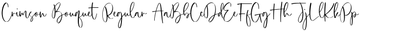 Crimson Bouquet Regular font