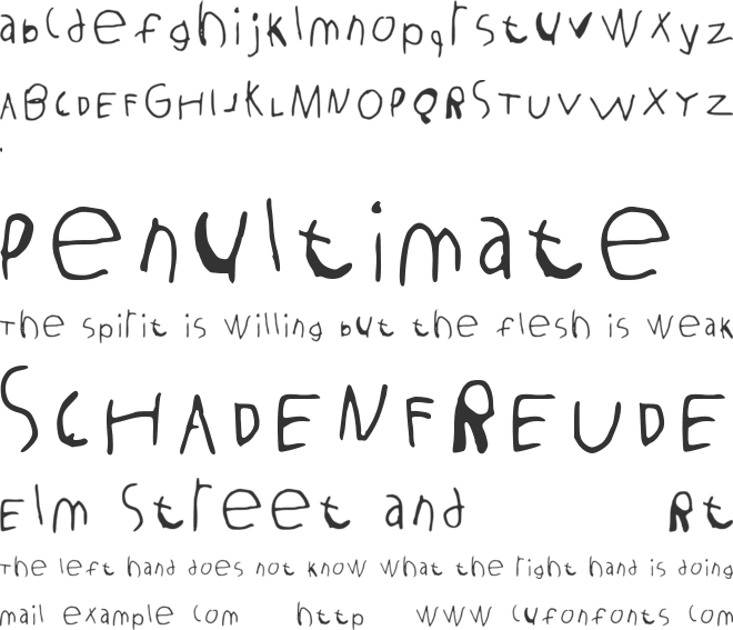 viola_font Calligraphr font preview