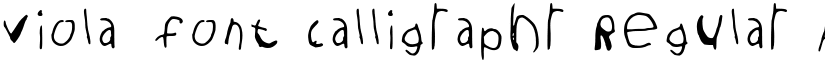 viola_font Calligraphr Regular font