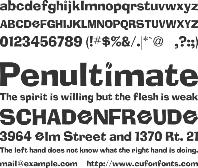 Fixi TV font preview