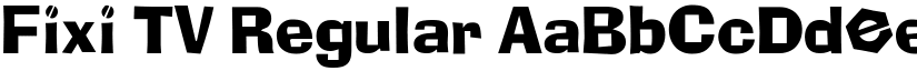 Fixi TV Regular font