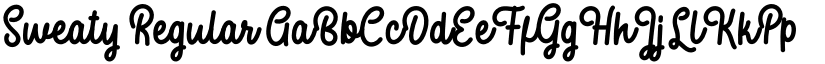 Sweaty Regular font