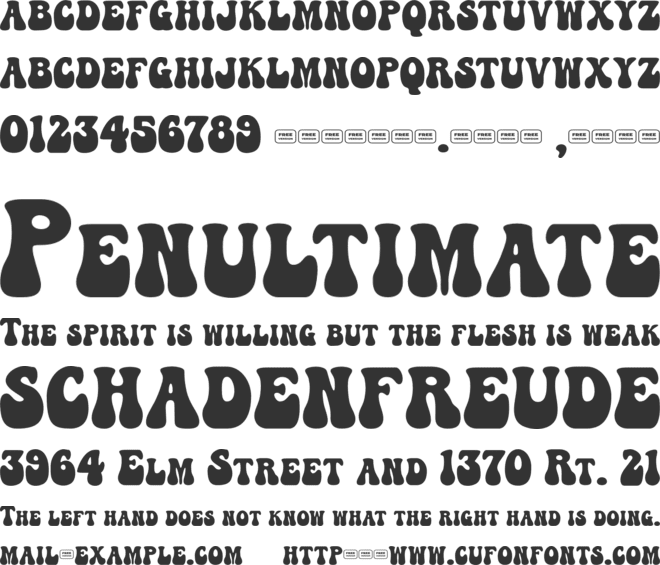 NOWLLHOUSE Free Trial font preview