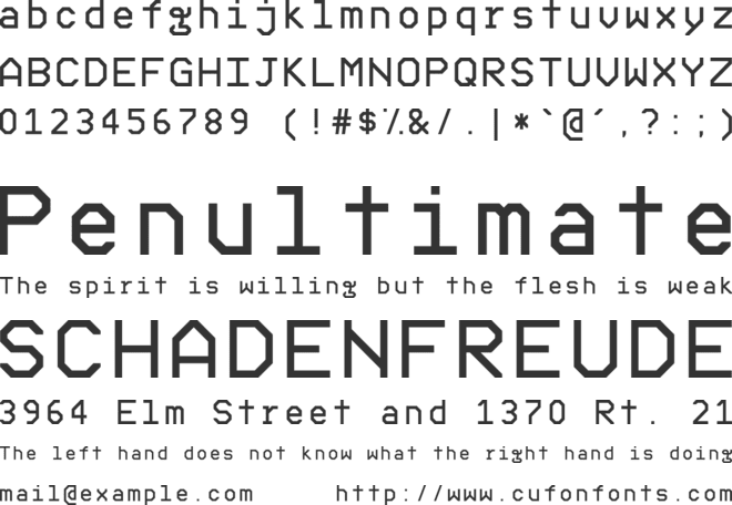 Codygoon font preview