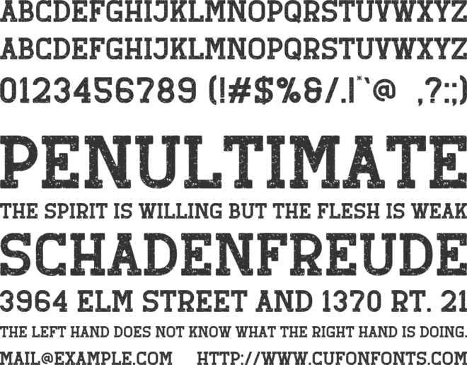 Retro Grade font preview