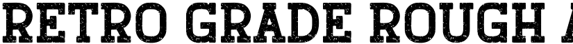 Retro Grade Rough font