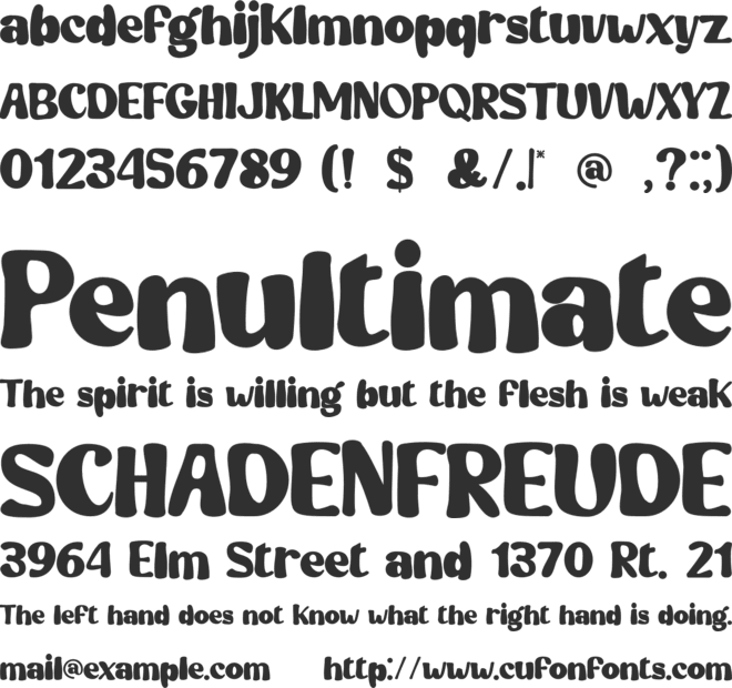 Retro Side font preview