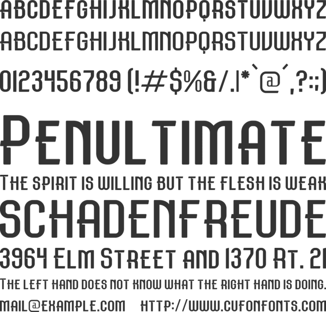 Meholrax font preview