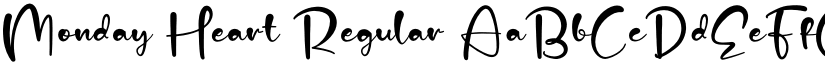 Monday Heart Regular font