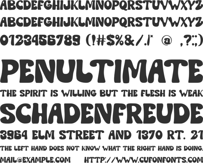 Flowers Sunday font preview