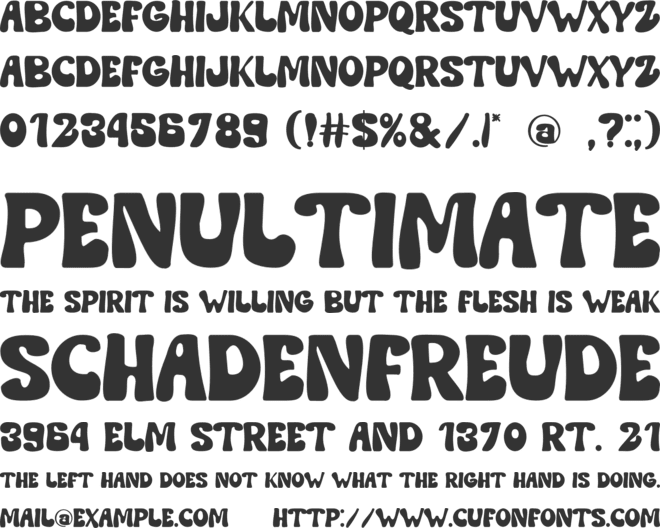 Flowers Sunday font preview