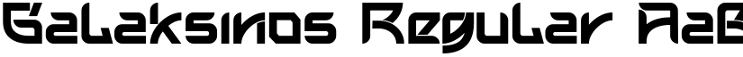 Galaksinos Regular font