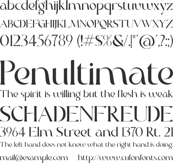 Royal Glamour font preview