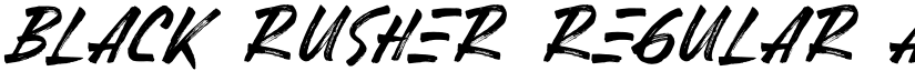 Black Rusher font download