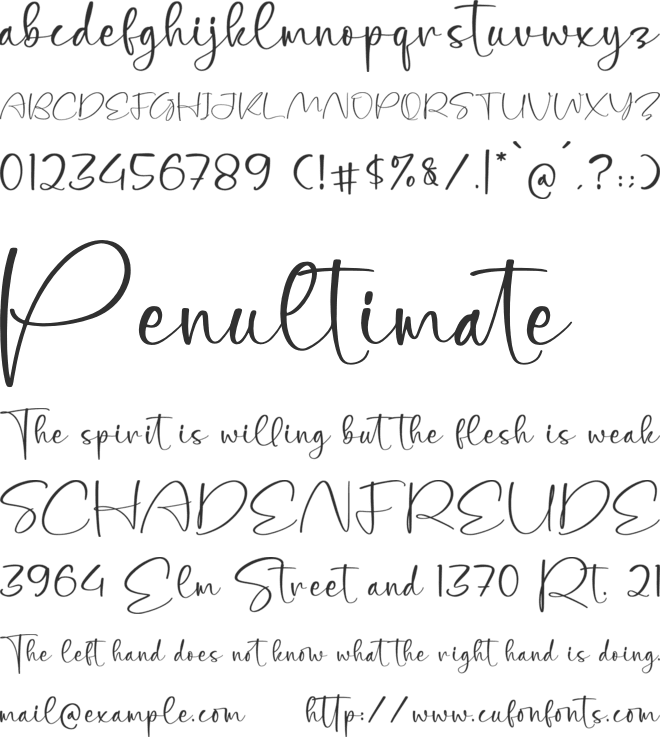 Gold Stamp font preview