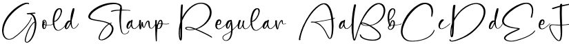 Gold Stamp Regular font