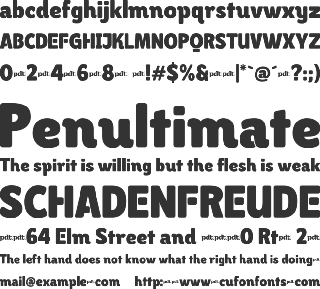 REKUSENtrial font preview