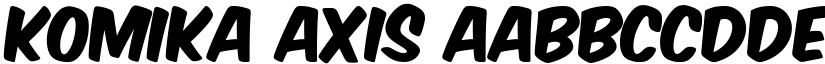 Komika Axis font