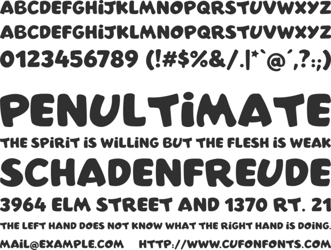 Max's Toybox font preview