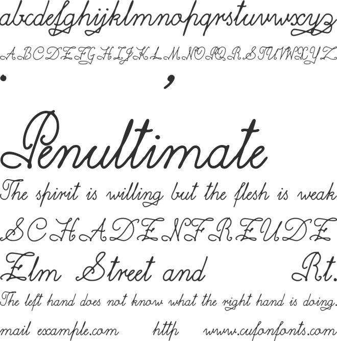examplefont4_cursive_small font preview