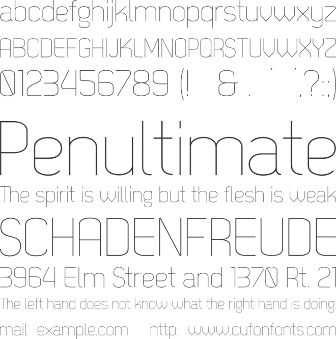 Dekar Light font preview