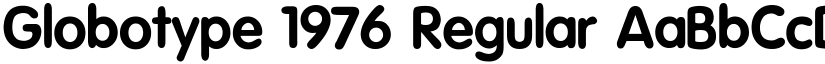 Globotype 1976 Regular font