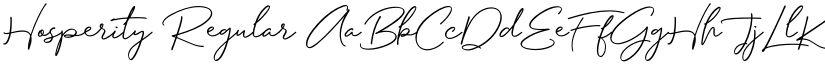 Hosperity Regular font