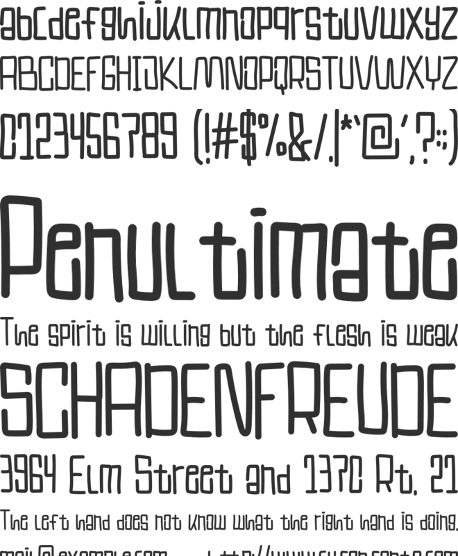 Luculine font preview