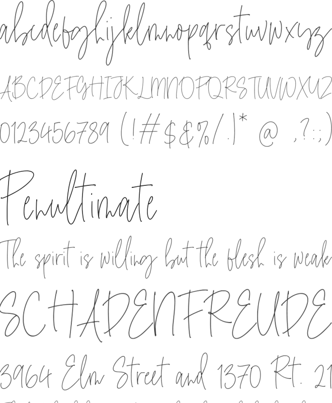 Avocado Candy font preview
