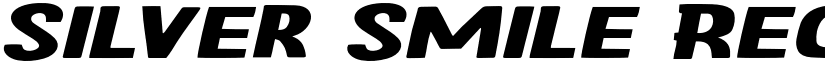 Silver Smile Regular font