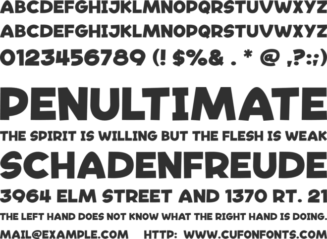 Wheat Smile font preview