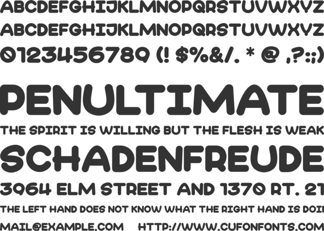Aqua Smile font preview