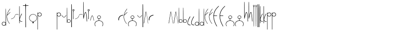 Desktop Publishing Regular font