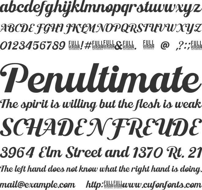 Anatasha font preview