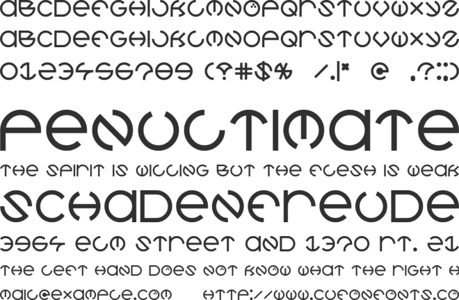 CoCo font preview