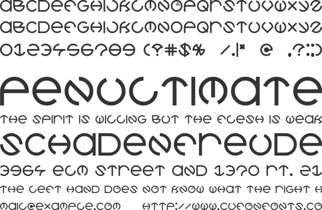 CoCo font preview