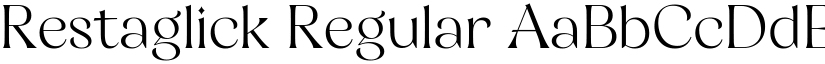 Restaglick Regular font