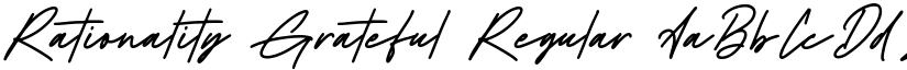 Rationality Grateful Regular font